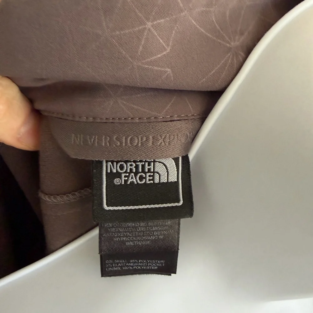 The North Face Soft Shell Jacket, gray/mauve Small